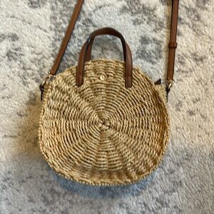 Lauren Conrad round straw bag